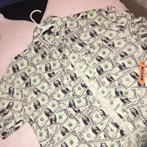 Dollar Bill Button Up